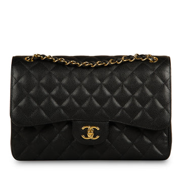 Chanel Classic Flap Bag Jumbo Caviar