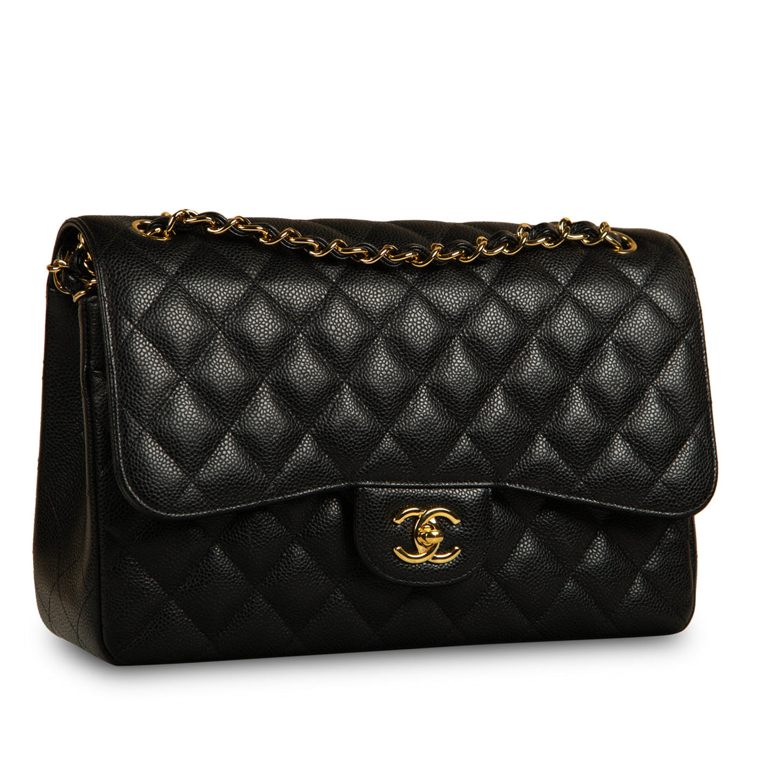 Chanel Classic Flap Bag Jumbo Caviar