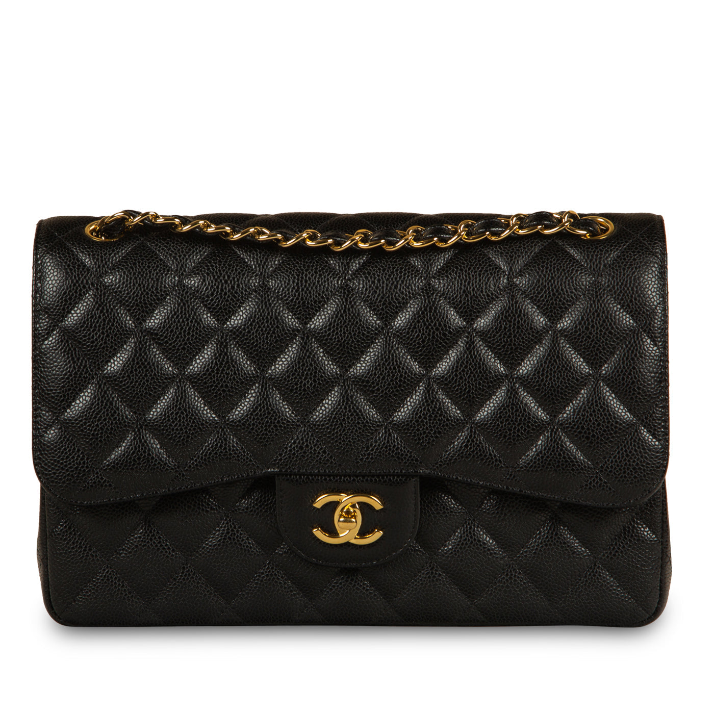 Chanel Classic Flap Bag Jumbo Caviar