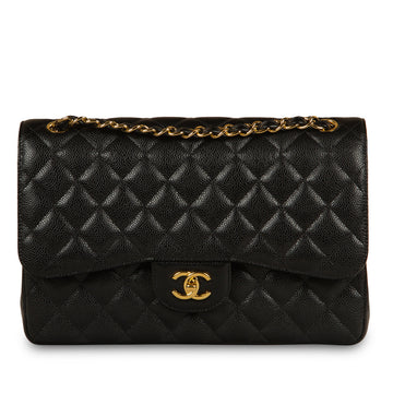 Chanel Classic Flap Bag Jumbo Caviar