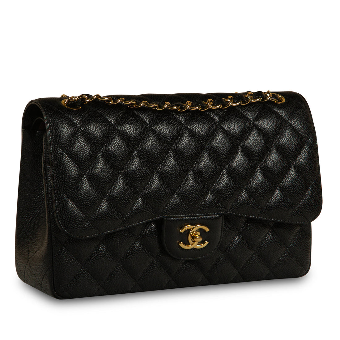 Chanel Classic Flap Bag Jumbo Caviar