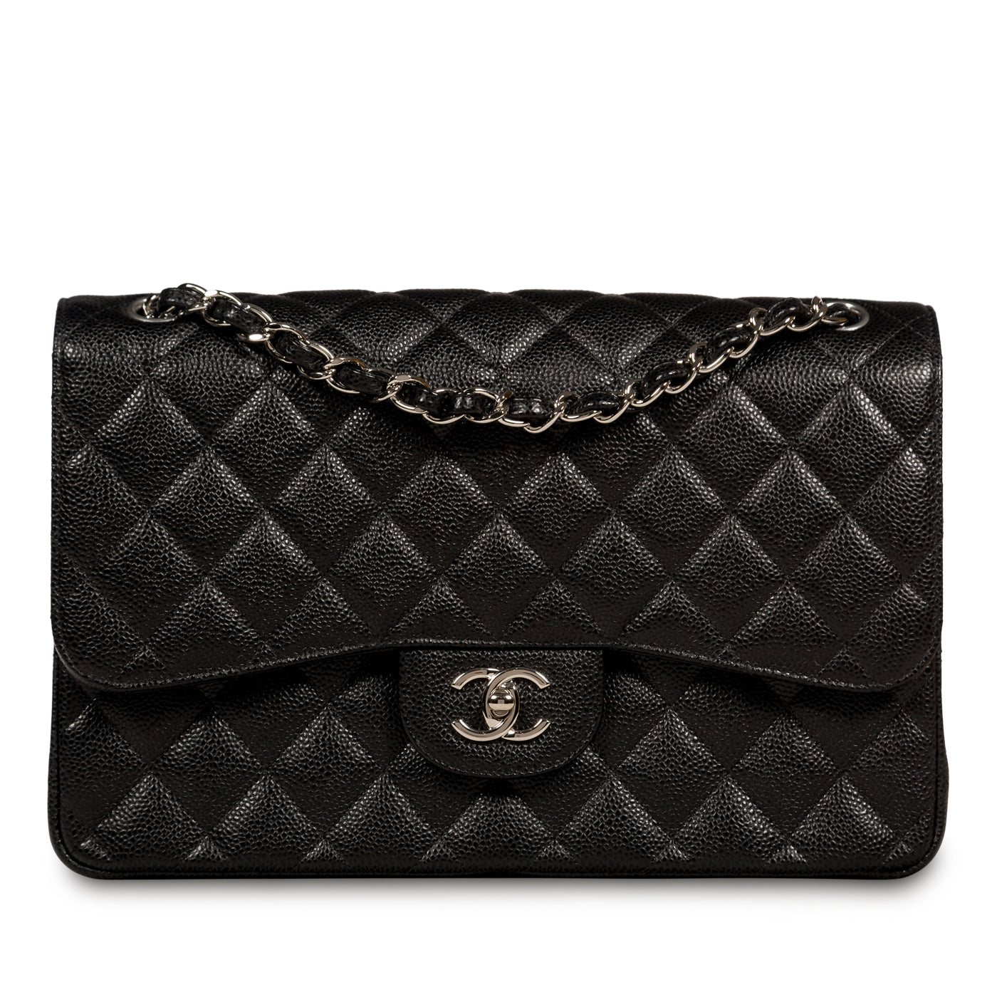 Chanel Classic Flap Bag Jumbo SHW