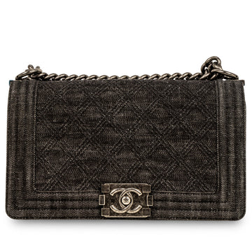 Chanel Denim Boy Bag Old Medium