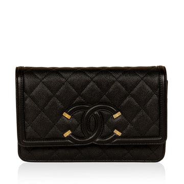 Chanel Filigree Wallet on Chain