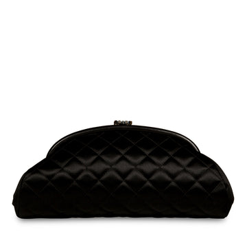 Chanel Timeless Satin Half Moon Clutch