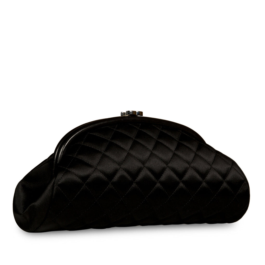 Chanel Timeless Satin Half Moon Clutch