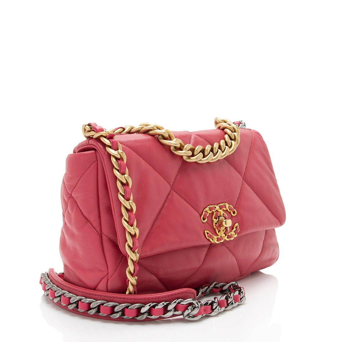 Chanel Lambskin 19 Medium Flap Shoulder Bag (SHF-eBjmry)