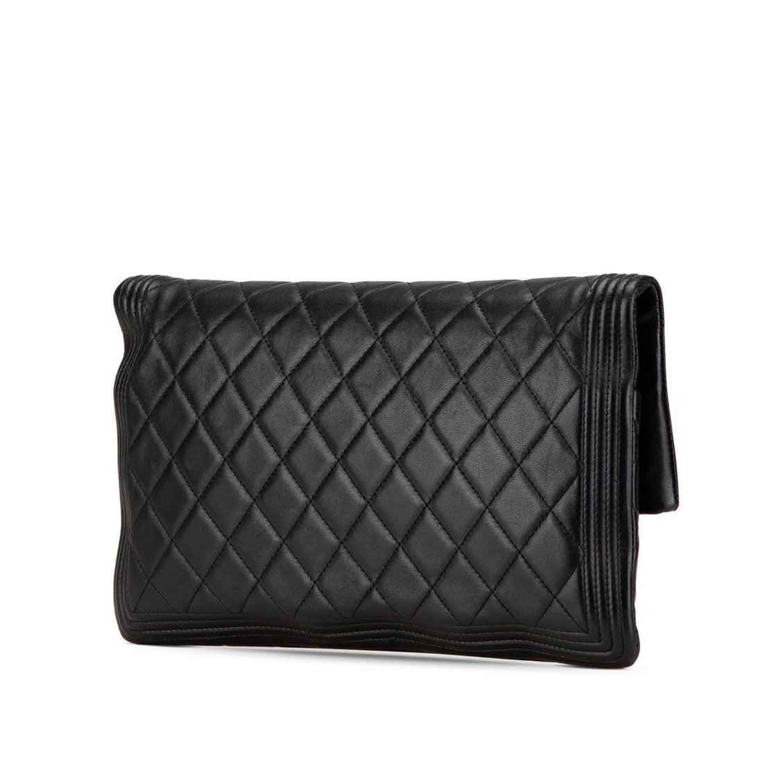Chanel Lambskin Boy Foldover Clutch (SHG-IicQ7k)