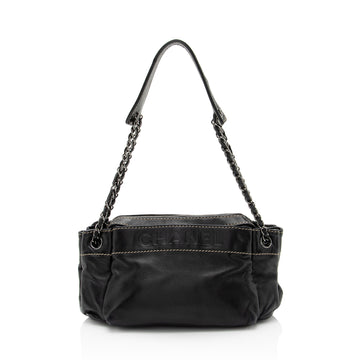 Chanel Lambskin LAX Accordion Shoulder Bag (SHF-8qR2yb)