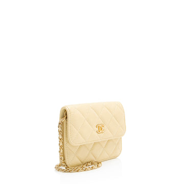 Chanel Lambskin Pearl Crush Mini Clutch