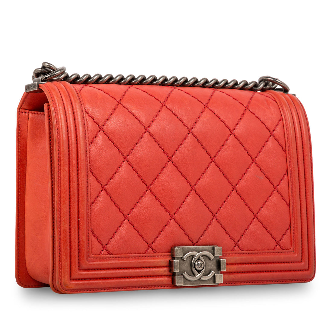 Chanel Double Stitch Boy Bag Large