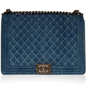 Chanel Boy Bag Large Denim