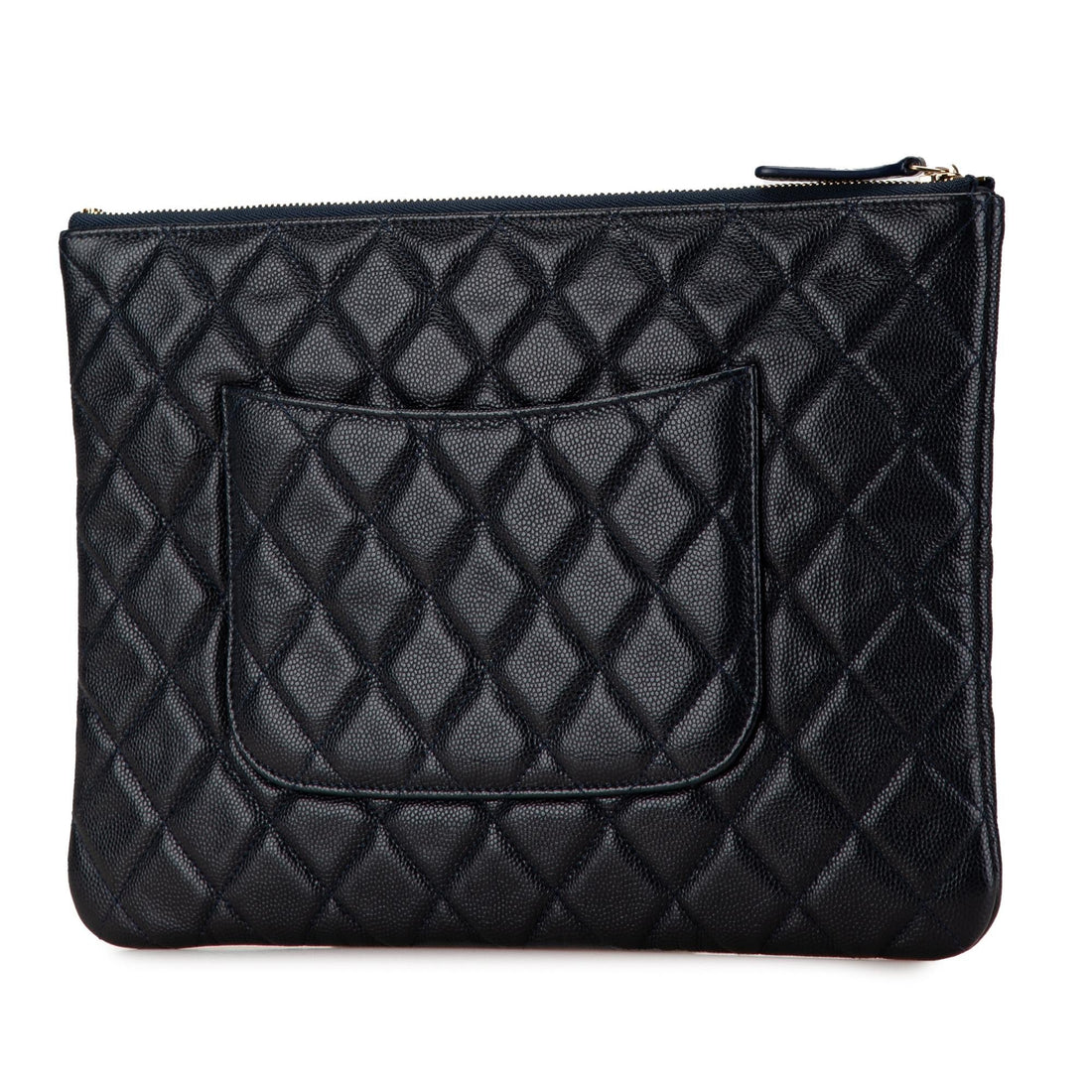 Chanel Medium Quilted Caviar O Case Clutch (SHG-bgRUQW)