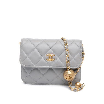 Chanel Mini Lambskin Pearl Crush Clutch On Chain (SHG-rpWY7l)