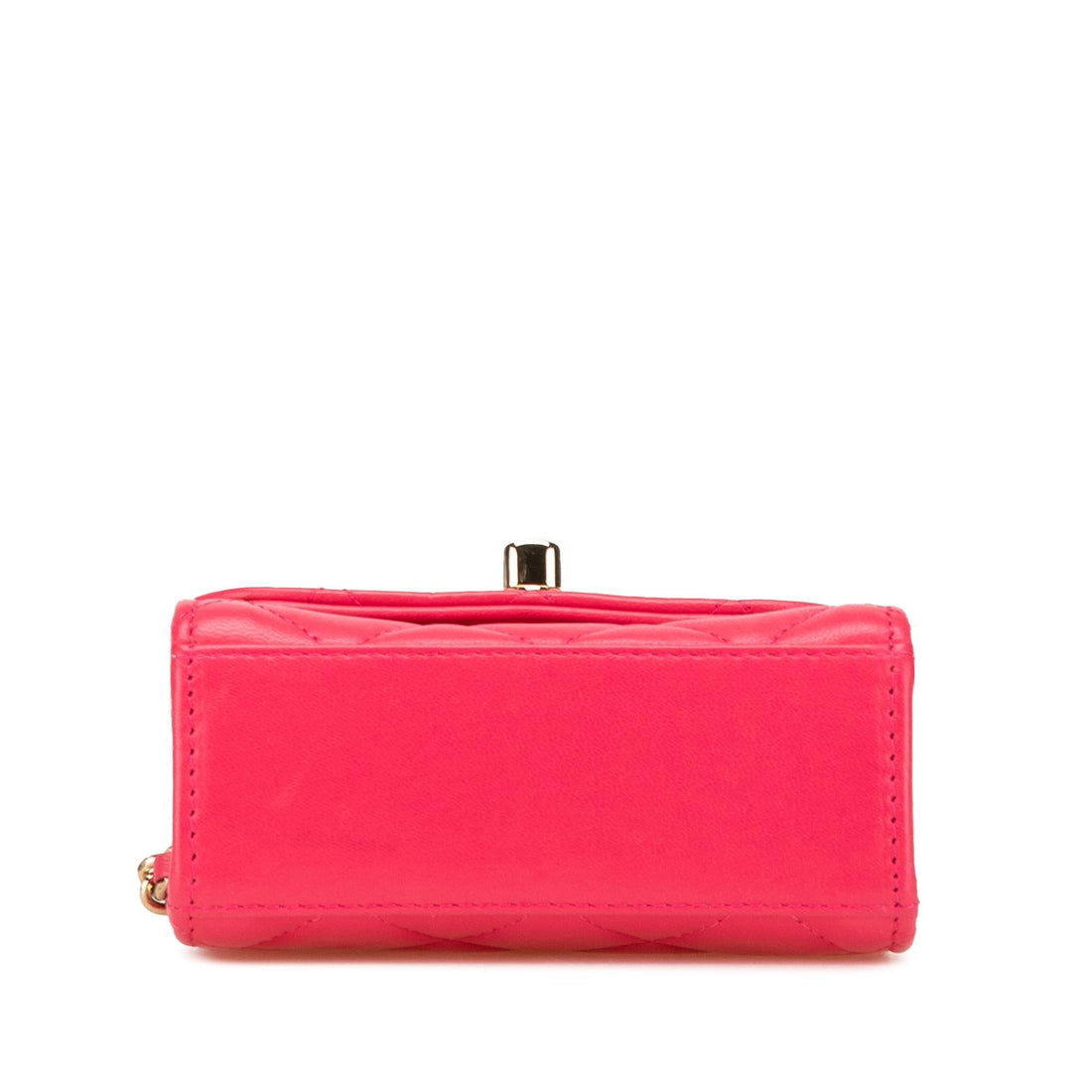 Chanel Mini Lambskin Trendy CC Clutch With Chain