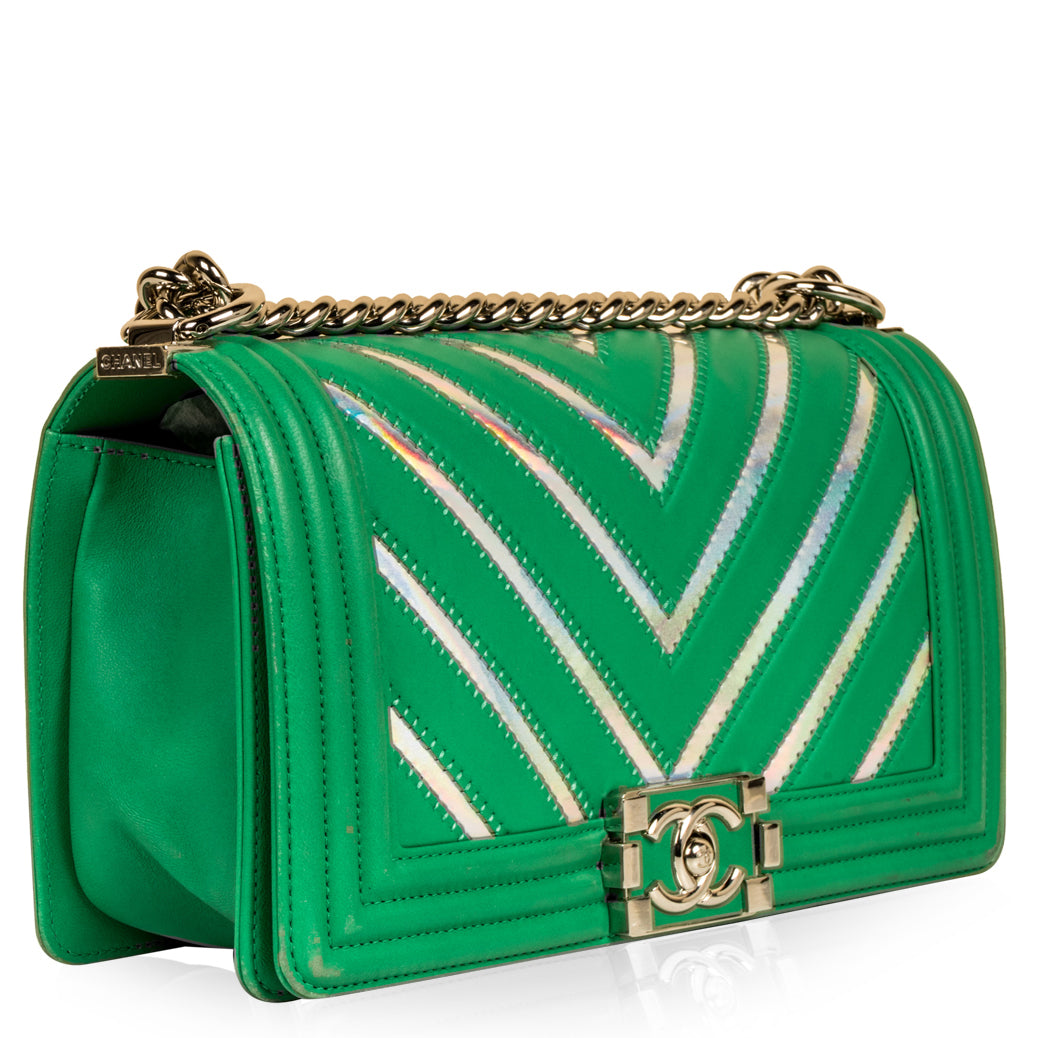 Chanel PVC Iridescent Boy Bag Medium