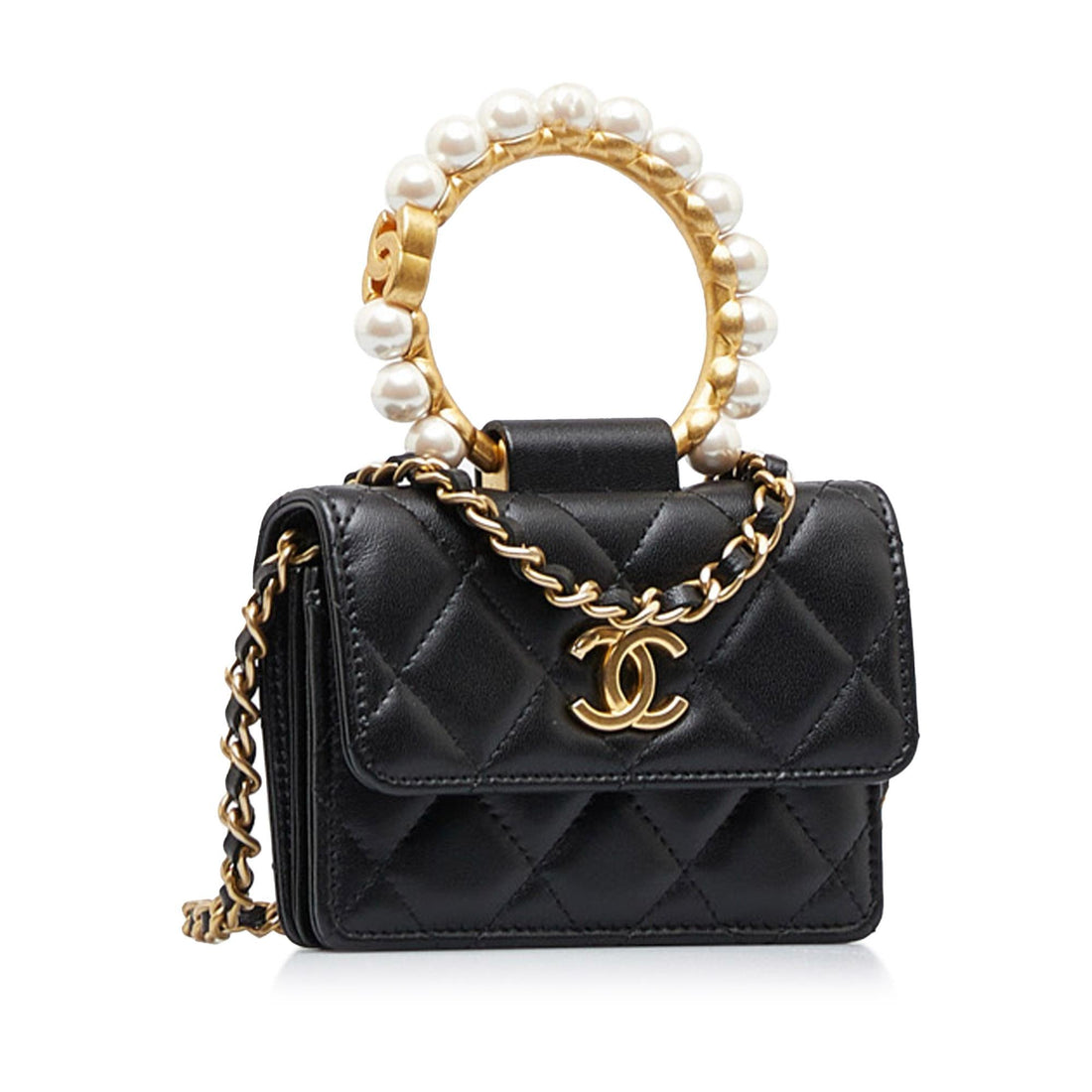 Chanel Pearl Crown Clutch On Chain (SHG-AvIaAb)