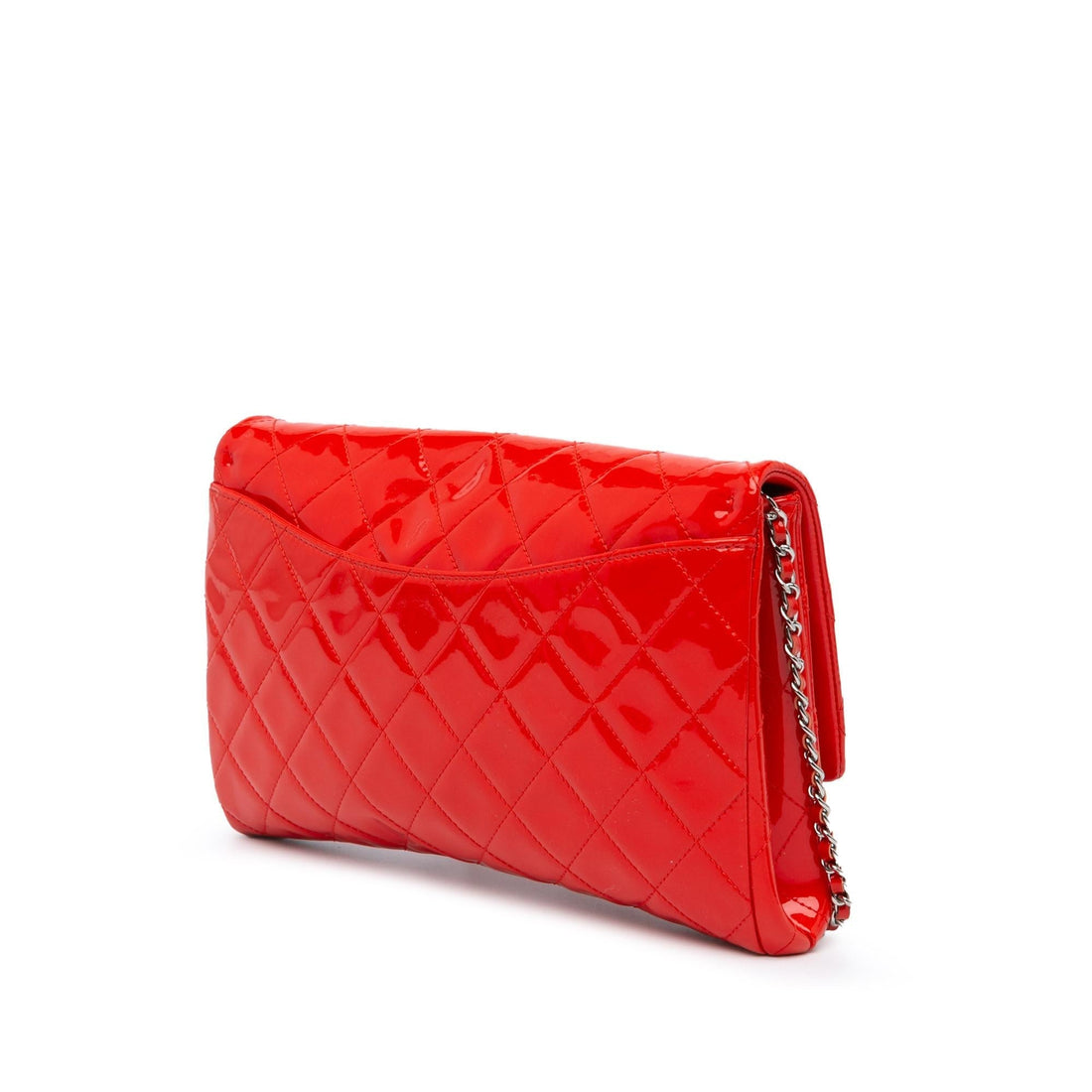 Chanel Quilted Patent New Clutch With Chain (SHG-SbQhLa)