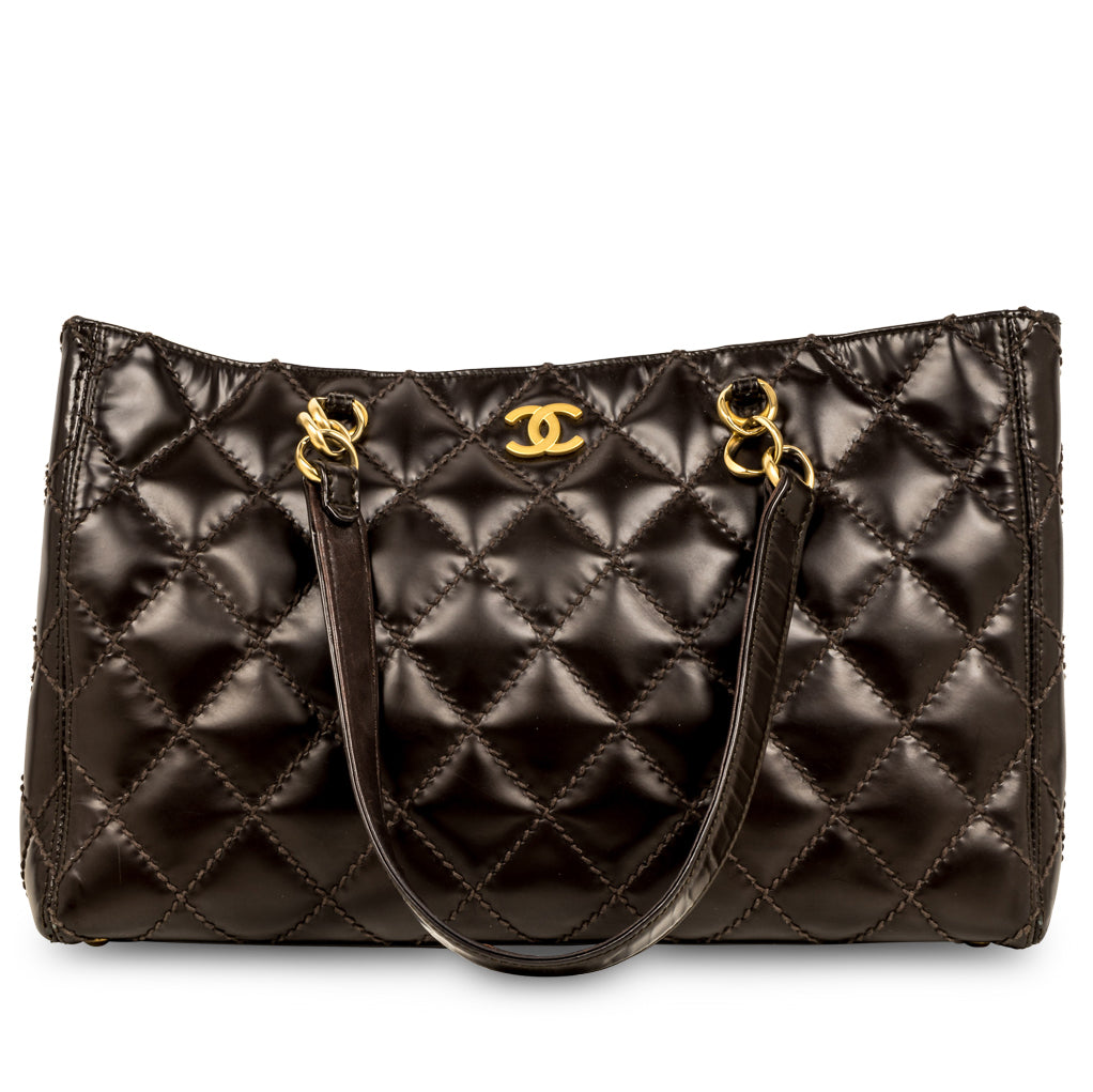 Chanel Vintage Quilted Shopping Tote