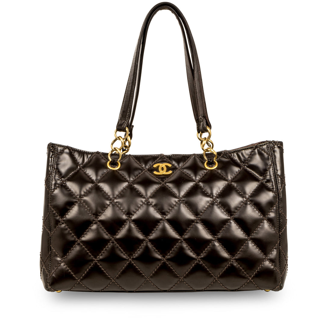 Chanel Vintage Quilted Shopping Tote
