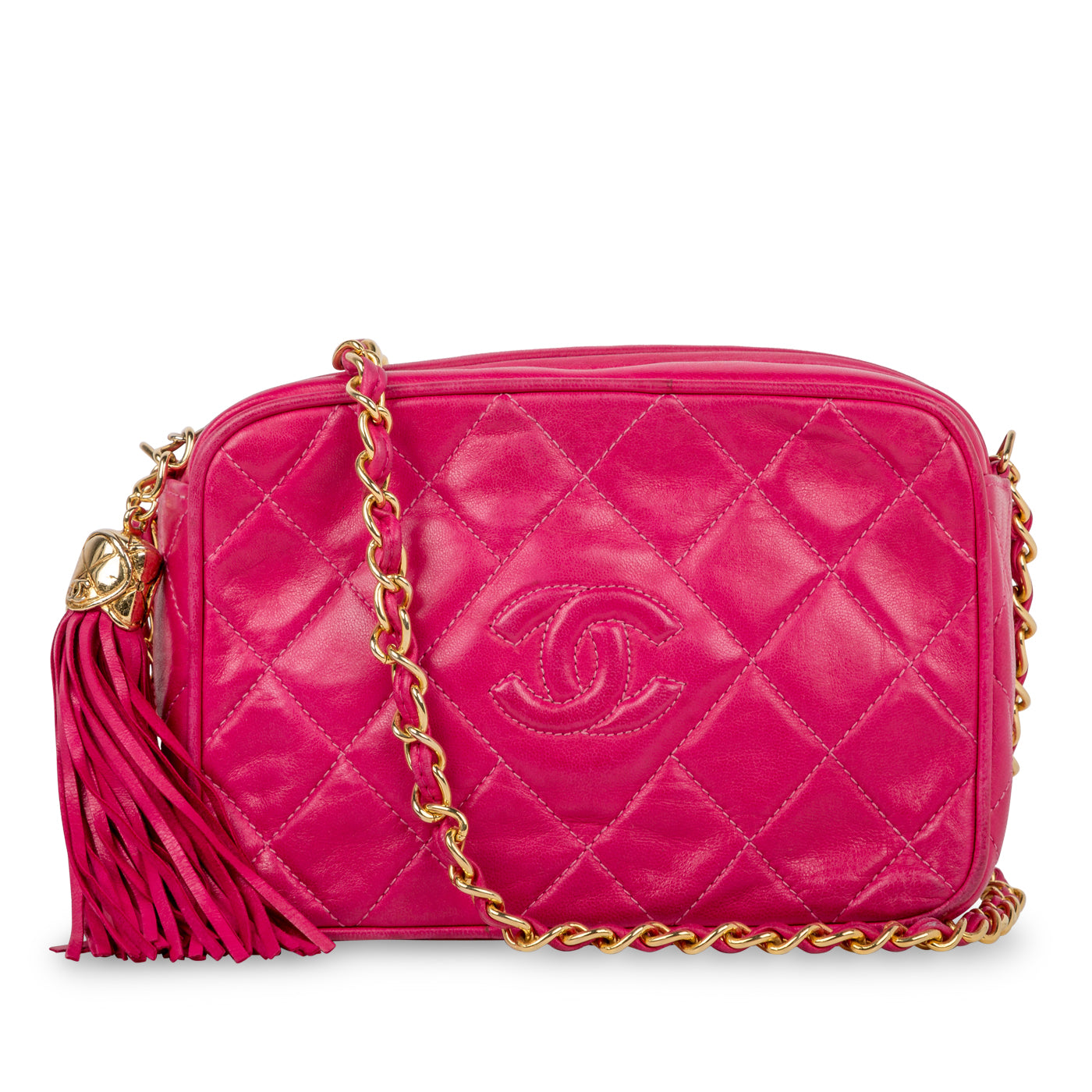 Chanel Vintage Lambskin Tassel Bag
