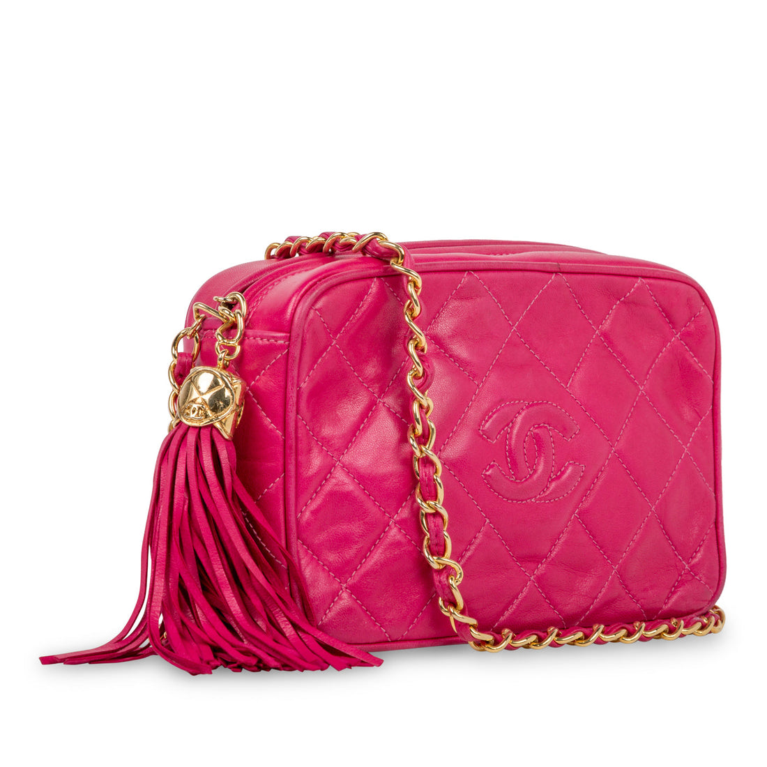 Chanel Vintage Lambskin Tassel Bag