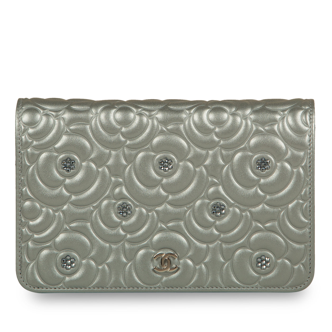 Chanel Camellia Wallet On Chain