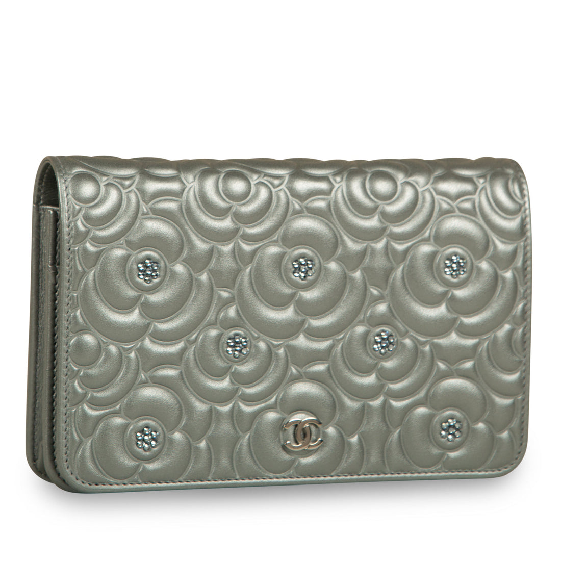 Chanel Camellia Wallet On Chain