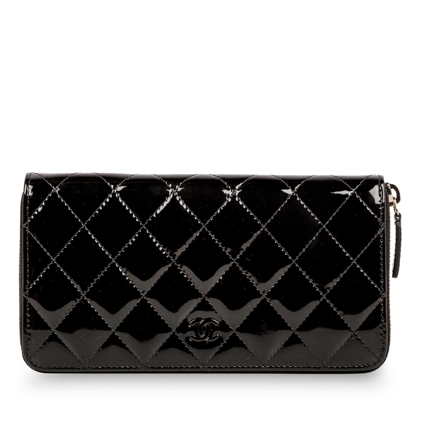 Chanel Zip Around Wallet Patent