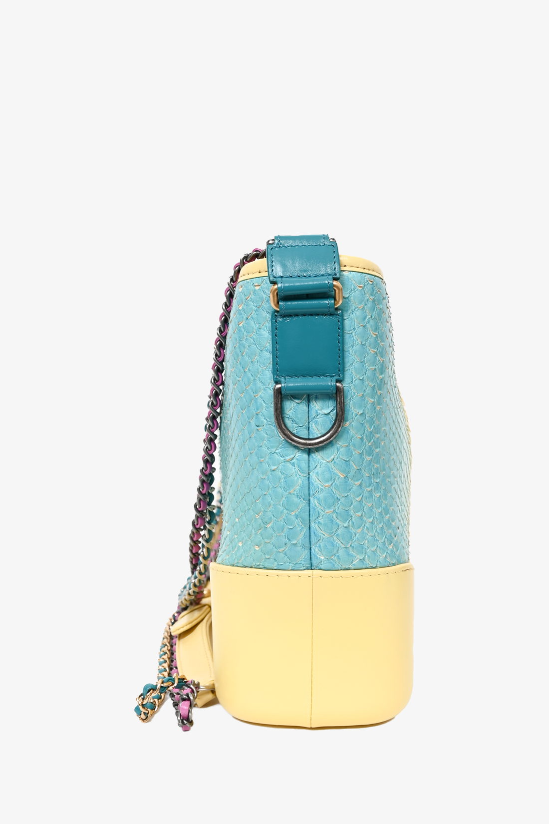 Pre-loved Chanel™ Cruise 2019 Multicolour Rainbow Python Medium Gabrielle Bag