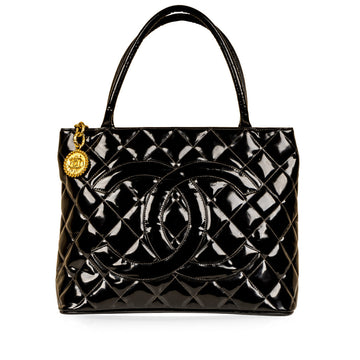 Chanel CC Medallion Tote Patent