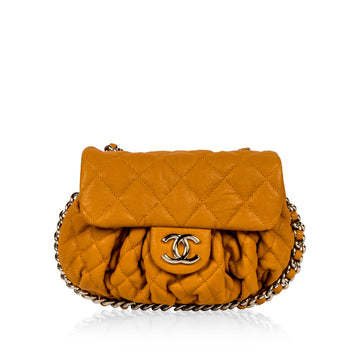 Chanel Chain Around Crossbody Bag Mustard SHW