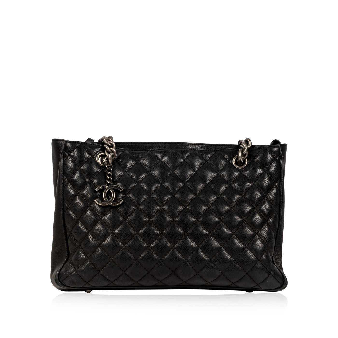 Chanel Chain Tote Black Caviar
