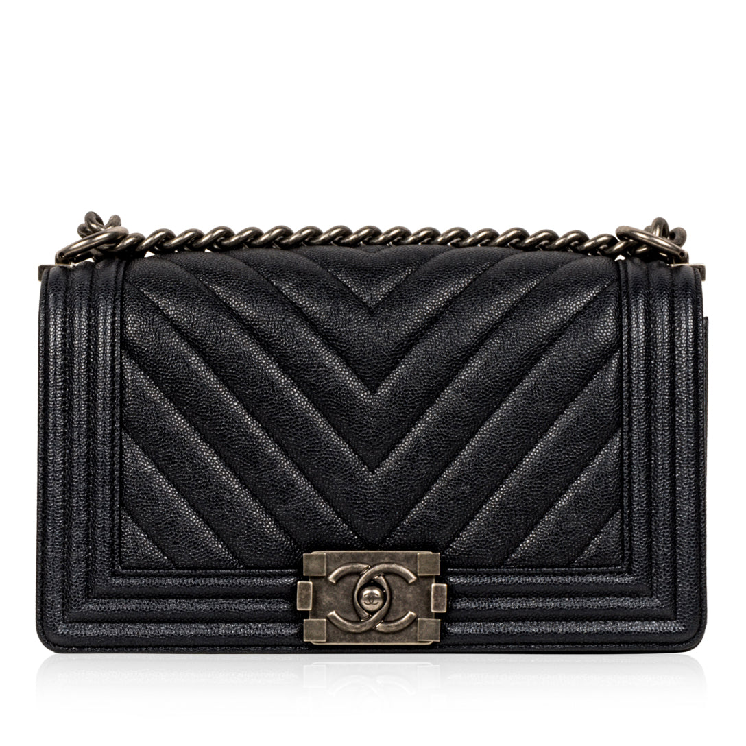 Chanel Chevron Boy Bag Medium