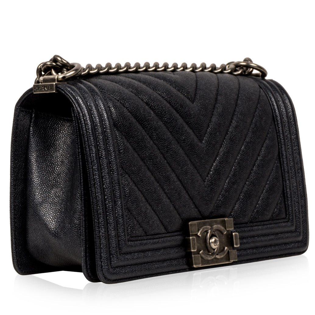 Chanel Chevron Boy Bag Medium