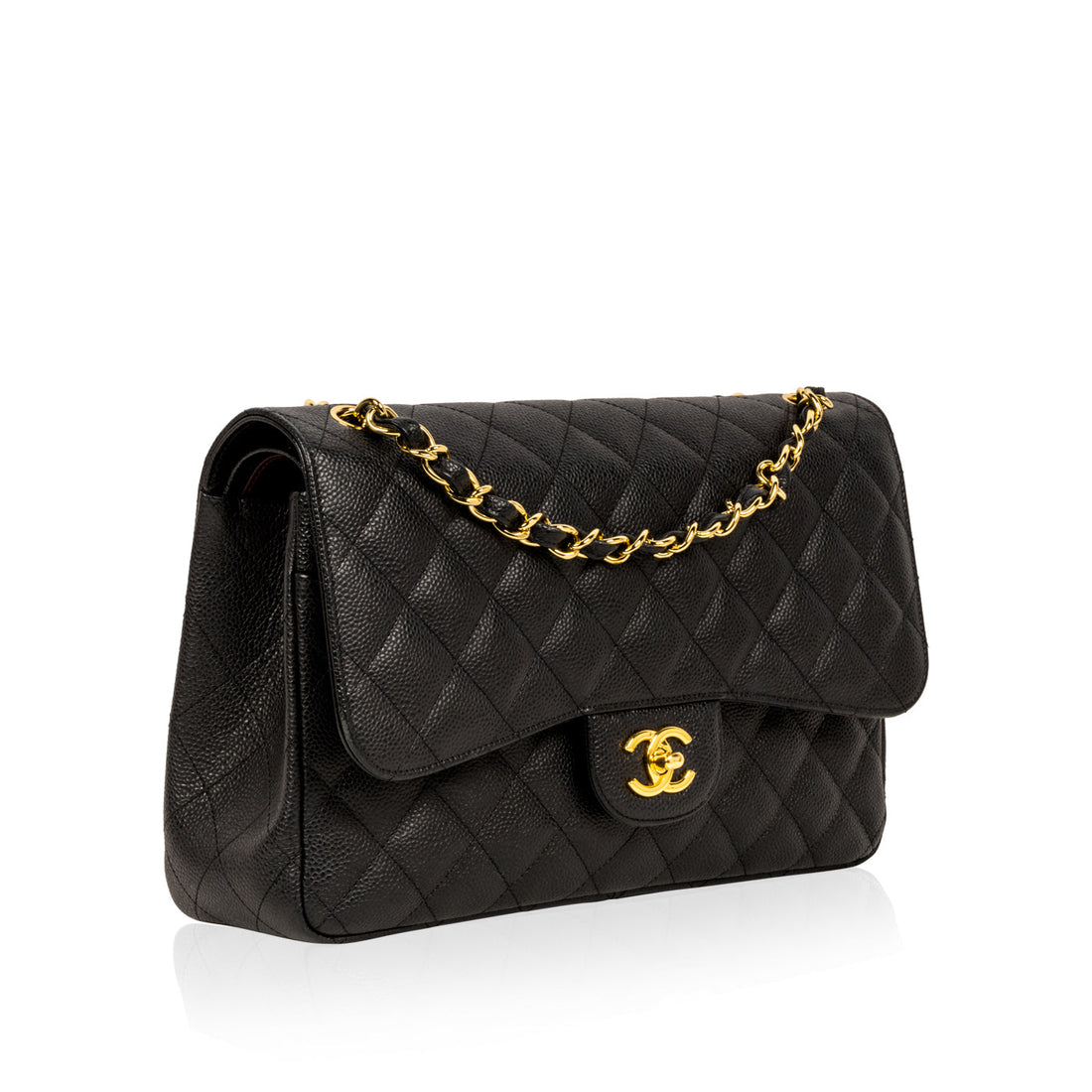 Chanel Classic Flap Bag Jumbo Caviar