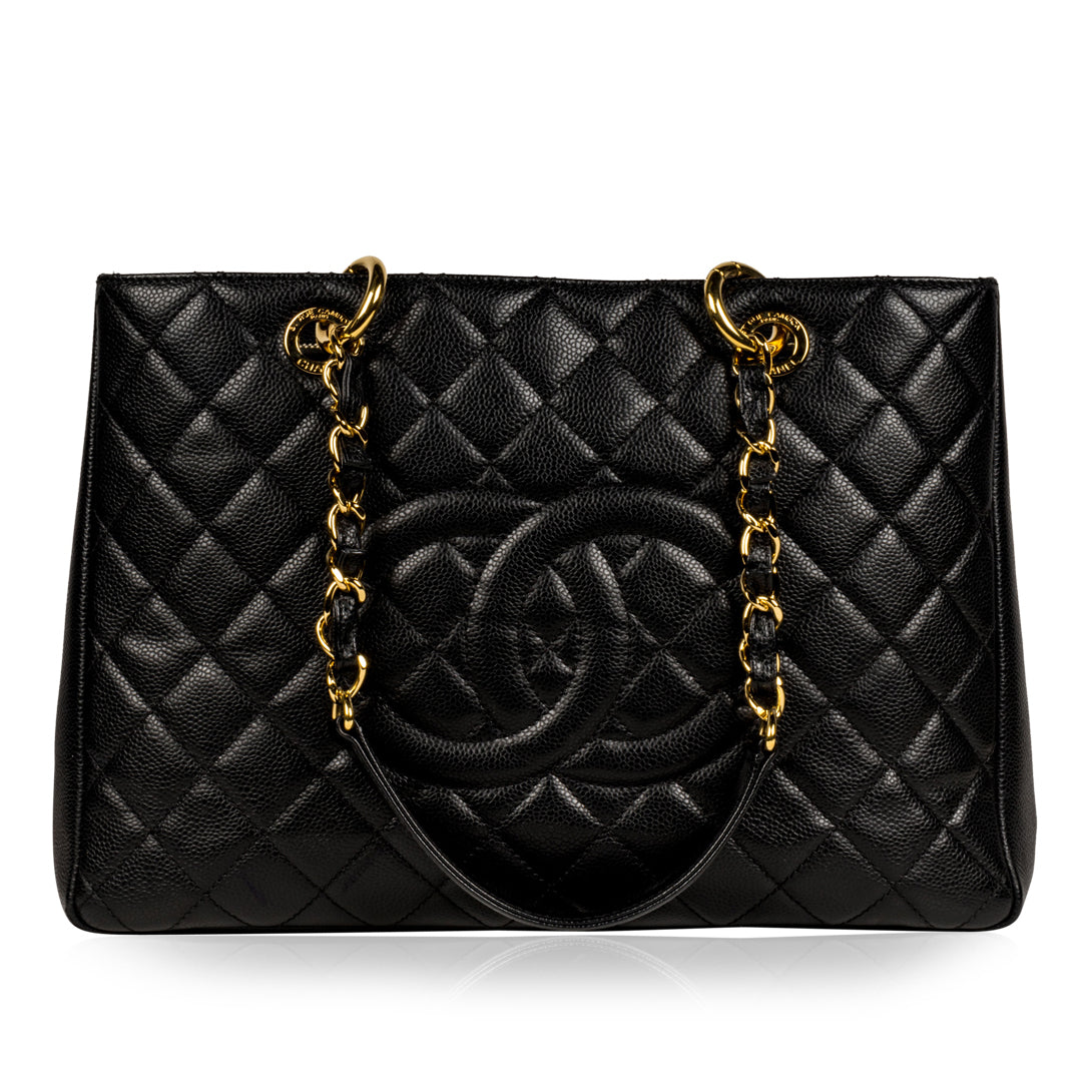 Chanel GST Black Caviar GHW