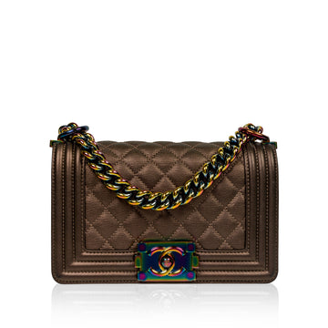 Chanel Iridescent Boy Bag Small