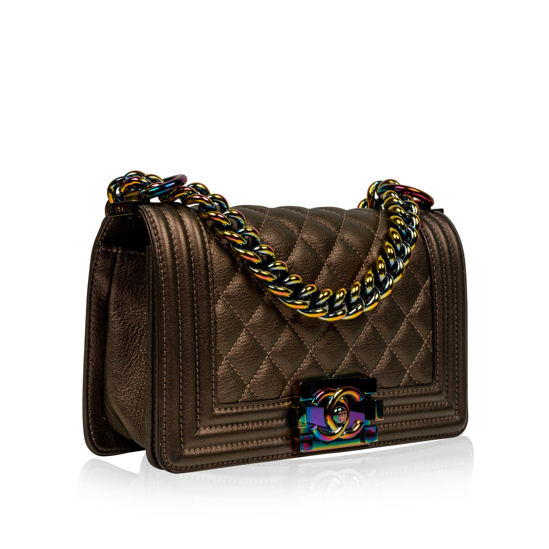 Chanel Iridescent Boy Bag Small