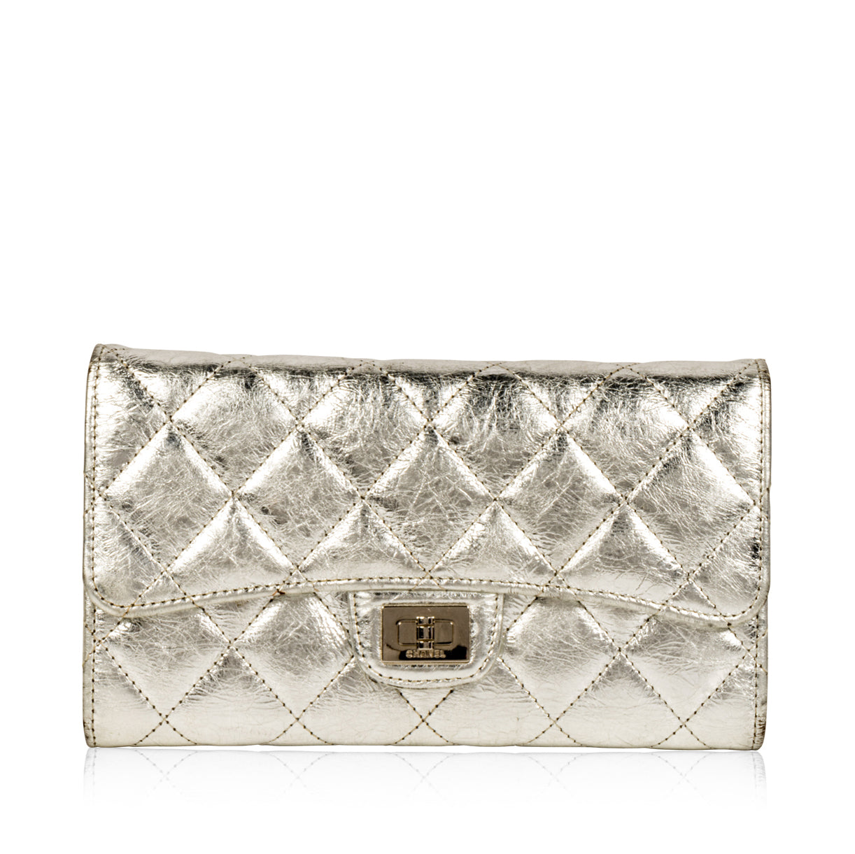Chanel Re-Issue Wallet Metallic Calfskin