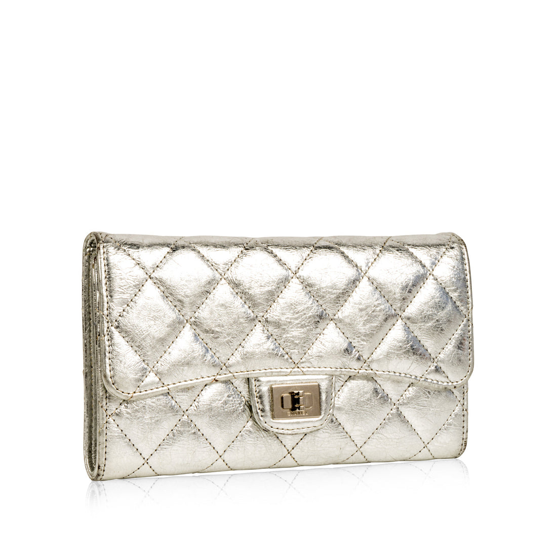 Chanel Re-Issue Wallet Metallic Calfskin