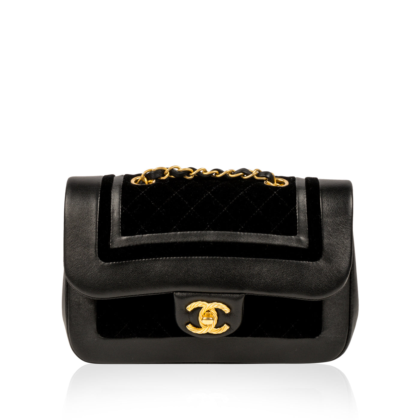 Chanel Velvet/Lambskin Flap Bag