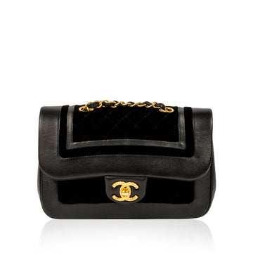 Chanel Velvet/Lambskin Flap Bag