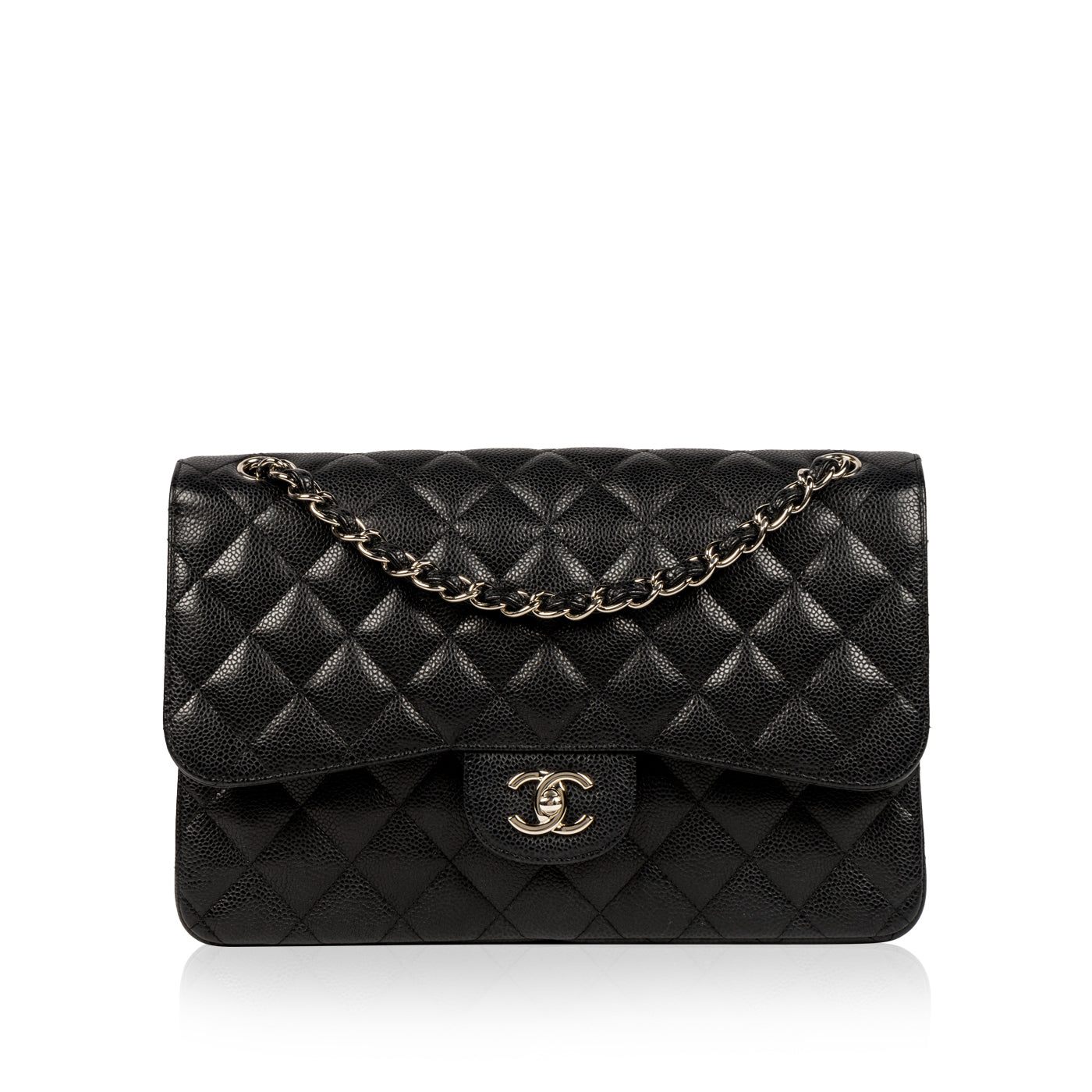 Chanel Classic Flap Bag Jumbo SHW
