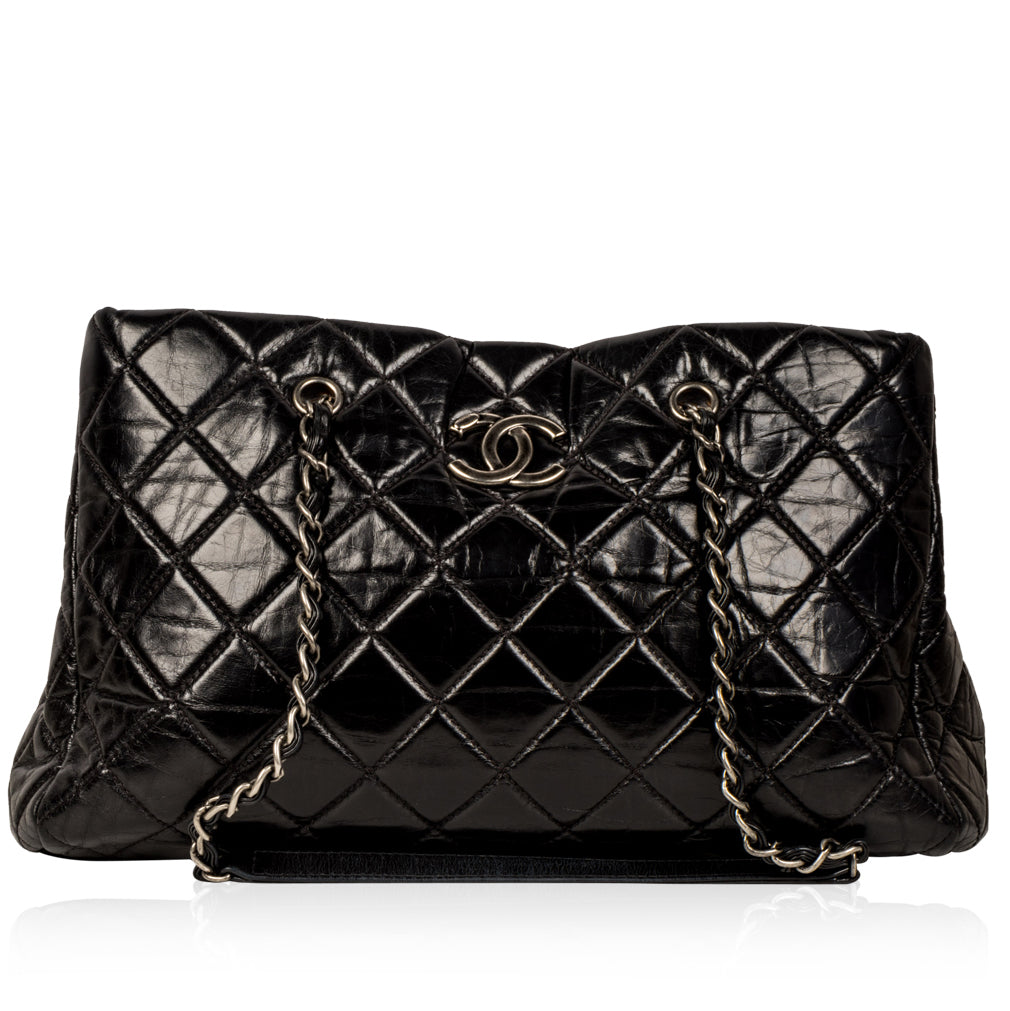 Chanel Distressed Leather Shoulder Bag