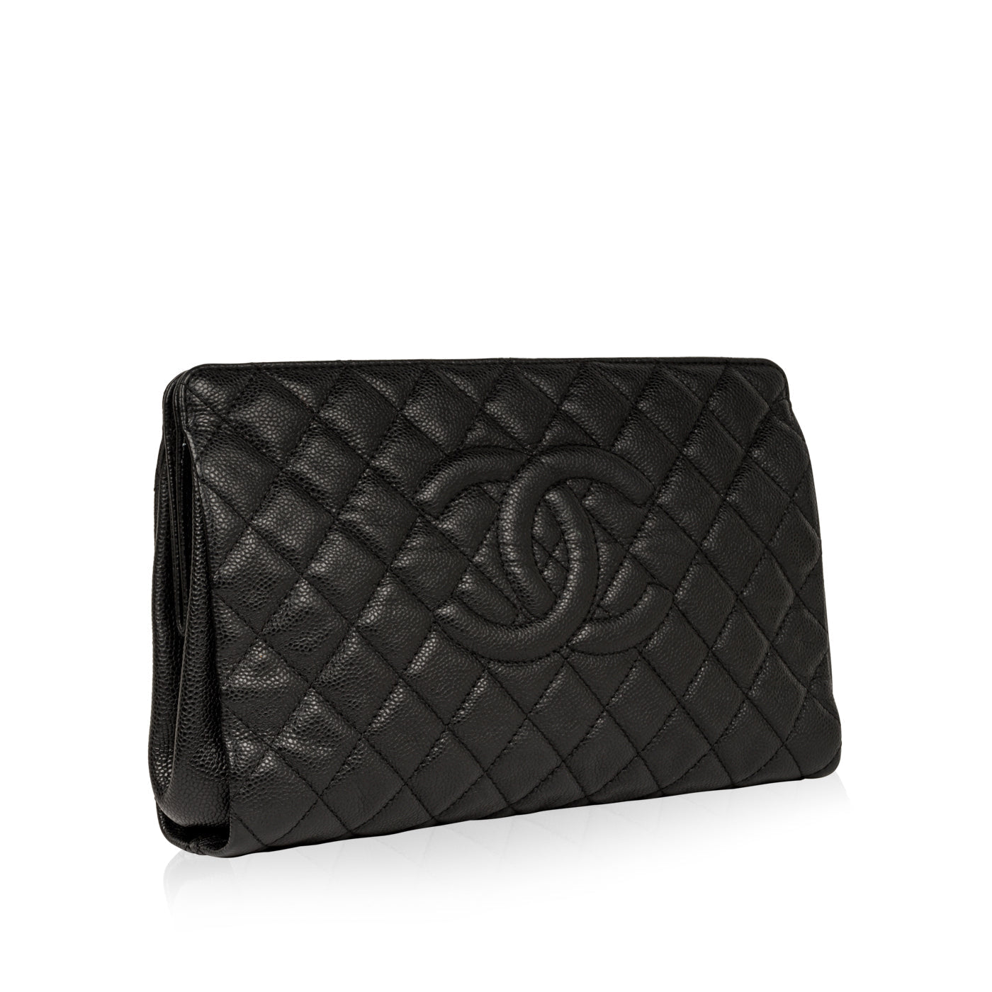 Chanel Quilted CC Clutch