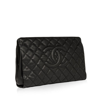 Chanel Quilted CC Clutch