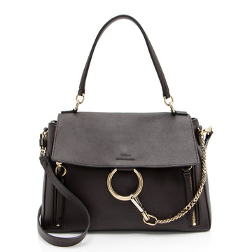 Chloe Calfskin Faye Day Medium Shoulder Bag (SHF-c4lA4C)