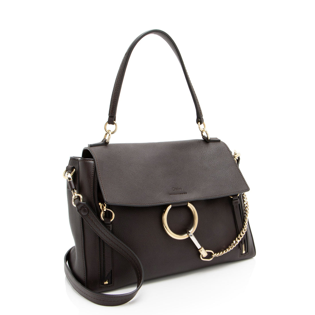 Chloe Calfskin Faye Day Medium Shoulder Bag (SHF-c4lA4C)