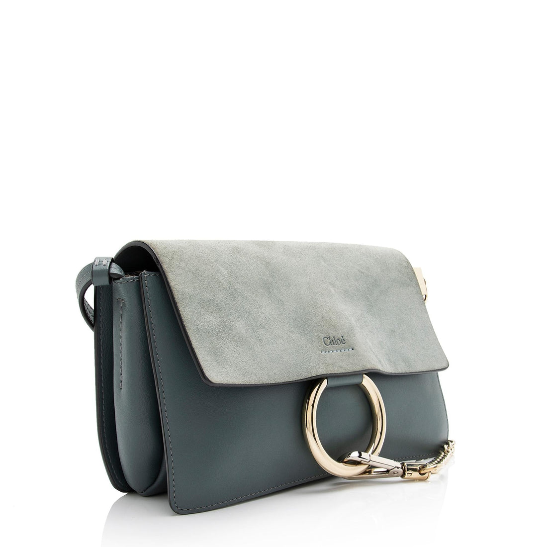 Chloe Calfskin Suede Faye Small Shoulder Bag (SHF-23665)